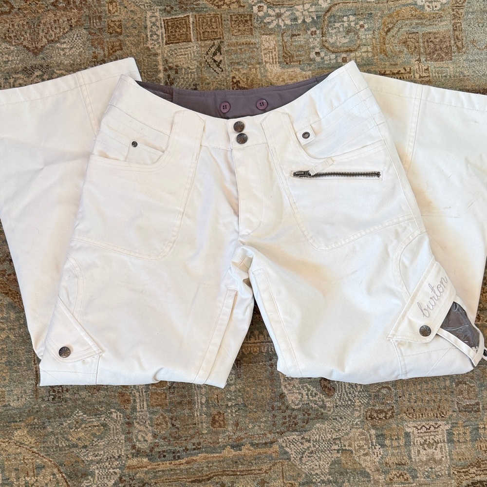Burton White Snow Board Pants